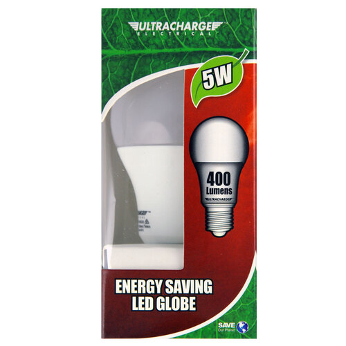 Ultracharge 5W Led Light Globe 240V Edison