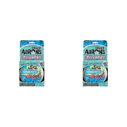 2PK Crazy Aarons Thinking Putty Seven Seas Trendsetters 10cm Toy 3y+