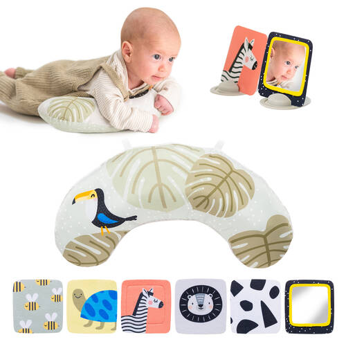 Taf Toys Tummy Time Set Sensory Mat and Pillow Combo Babies/Infants 0m+