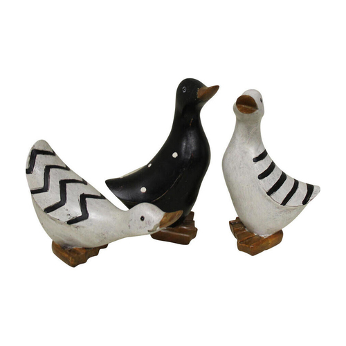 3pc LVD Resin Ducks Sculpture Home/Office Decor 14cm