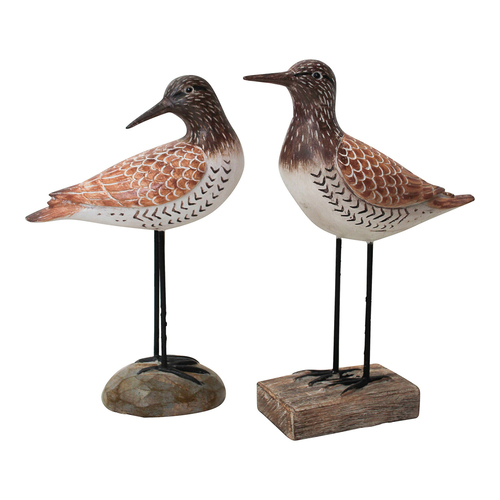 LVD 2pc Resin 22cm Dusky Birds Home Decorative Figurine