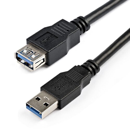 2m Black USB 3.0 Male to Female USB 3.0 Extension Cable A-A