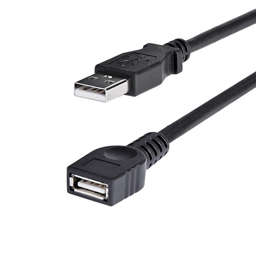 6 ft Black USB 2.0 Extension Cable A to A - M/F