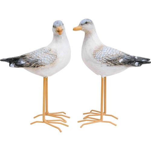 2pc LVD Resin Sea Birds Home/Garden Display Decor 16.5cm