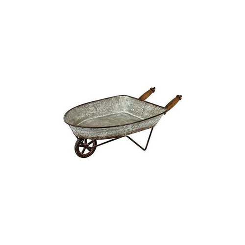 LVD Metal 25cm Rustico Wheelbarrow Garden Display Small - Grey