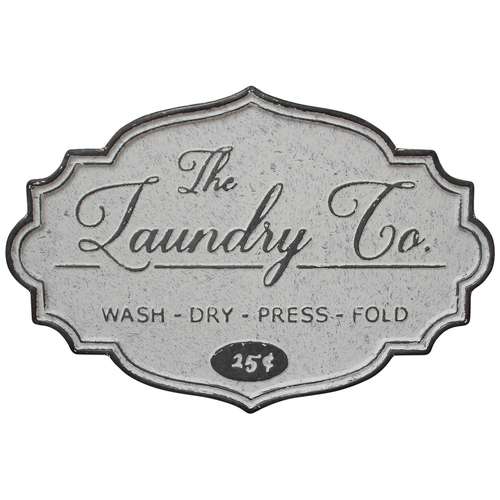 LVD Metal Signboard Laundry Co Home/Shop Decor 56.5cm