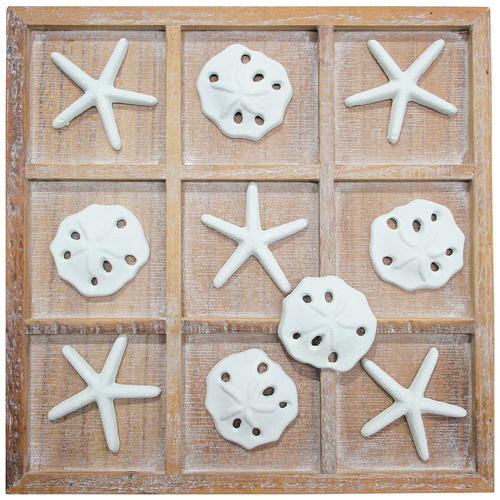 LVD Tictactoe Coastal Decorative Home Decor Ornament Statue 36x36cm