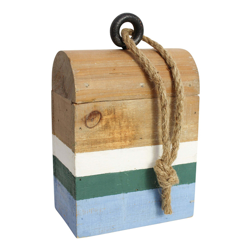 LVD Boathouse Green 19cm Fir Wood Doorstop Weighted Stopper Home Decor