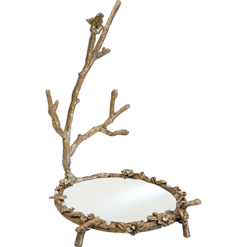 LVD Pewter Jewellery Stand Tree Vintage Bird 21cm