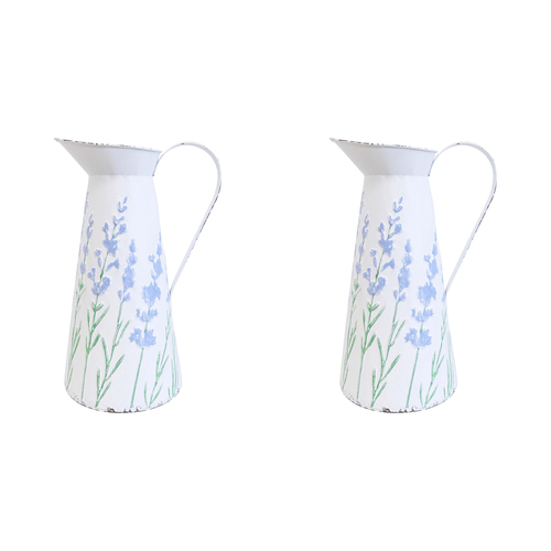 2PK LVD Water/Juice Jug Pitcher Large - Lavender White