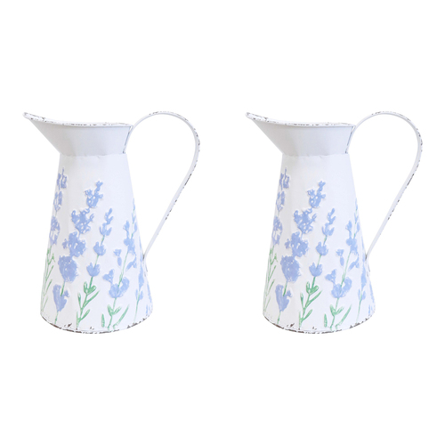 2PK LVD Water/Juice Jug Pitcher Small - Lavender White