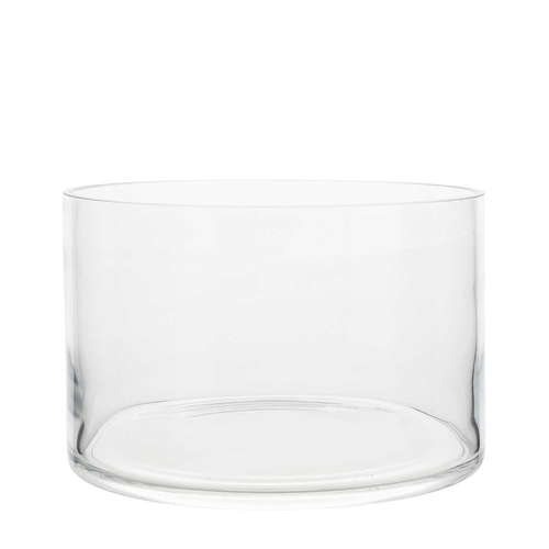 Belle Baxx Glass Flower Vase Home Decor Medium 25cm - Clear