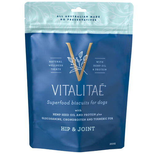Vitalitae Dog Biscuits - Hip & Joint w/ Hemp Oil & Protein 350g