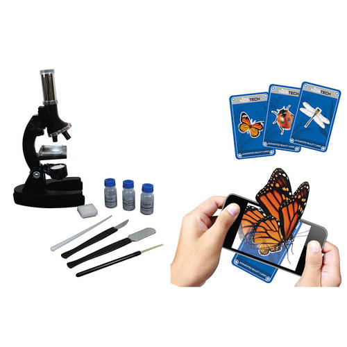 Vivitar Kids Tech Diecast Microscope Kit & Augmented Reality Cards