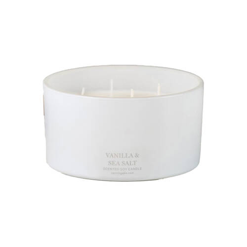 Canningvale XL 4 Wick Soy Wax Candle - Vanilla & Sea Salt