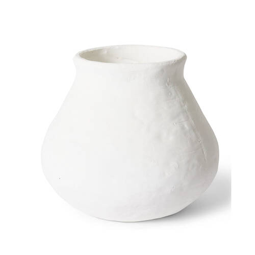 E Style Ceramic Reagan Squat Pot Garden Decor 29x25cm - White