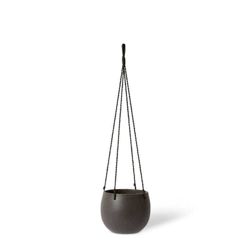 E Style Meyer 18cm Ceramic Hanging Bowl Decor Round - Black