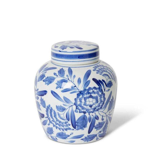 E Style Rosalie 20cm Porcelain Ginger Jar Decor - Blue/White