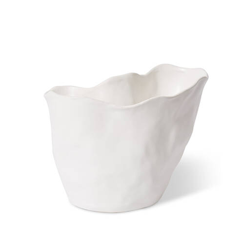 E Style Ceramic Kerry Vase Home Table Decor 27x20cm - White