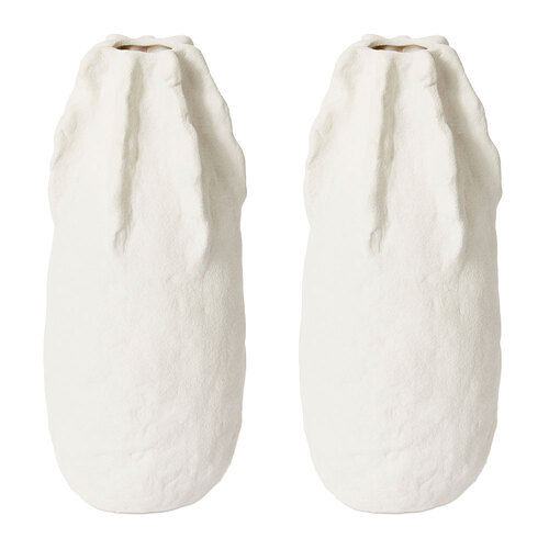 2PK E Style Nokisi Home Decorative Tall Vase - 10 x 10 x 24cm