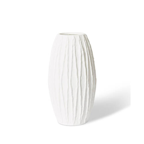 E Style Ceramic Adelina Vase Home Table Decor 28x50cm - White
