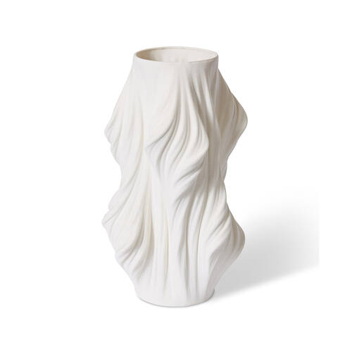 E Style Porcelain Blanca Vase Home Table Decor 26x41cm - White