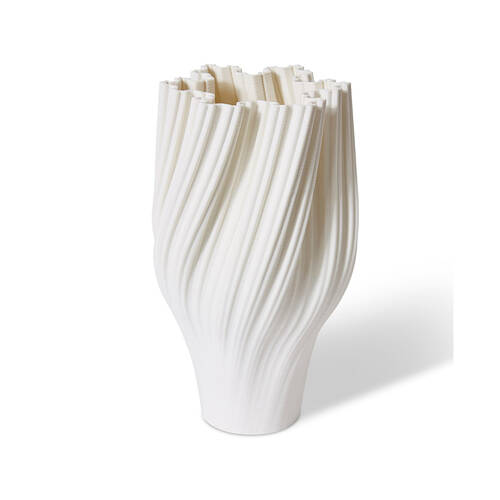 E Style Porcelain Avalon Vase Home Table Decor 26x38cm - White