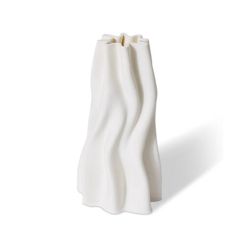 E Style Porcelain Pippa Vase Home Table Decor 10x22cm - White