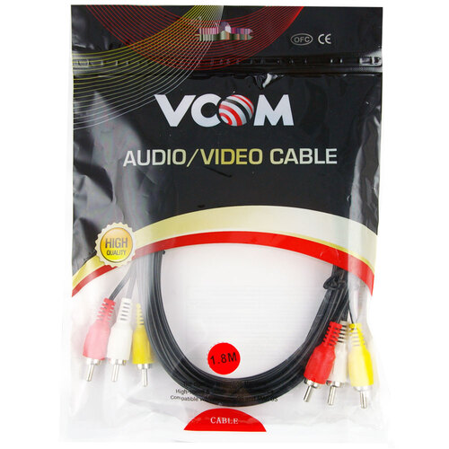 V-Com 3Rca(M)/3Rca(M) Lead 1.8M