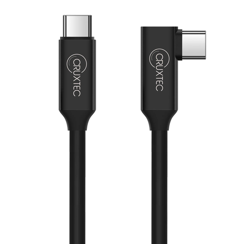 Cruxtec 5m VR Cable USB-C to Type-C 90 Degree Angle - Black