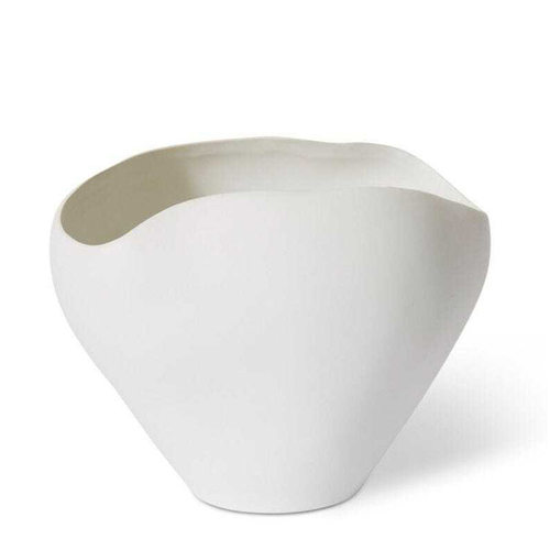 E Style Zelma 22cm Ceramic Plant/Flower Vase Decor - Matt White