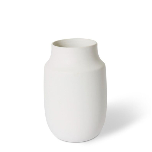 E Style Kyra 20cm Ceramic Plant/Flower Vase Decor - Matt White