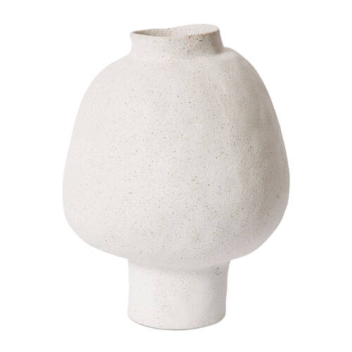 E Style Matias Footed Ceramic Flower Vase Home Decor 40cm - Sandy White