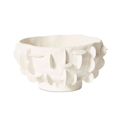 E Style Adora Porcelain Decorative Bowl 36cm - White