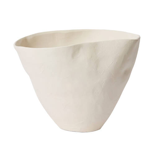 E Style Rosita Porcelain Decorative Bowl 38cm - Ivory