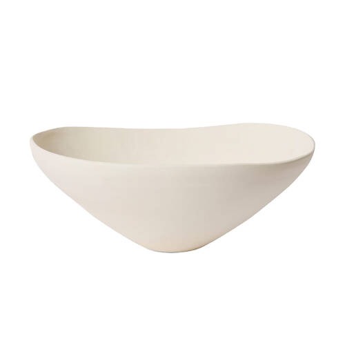E Style Pia Porcelain Decorative Bowl 45cm - Ivory