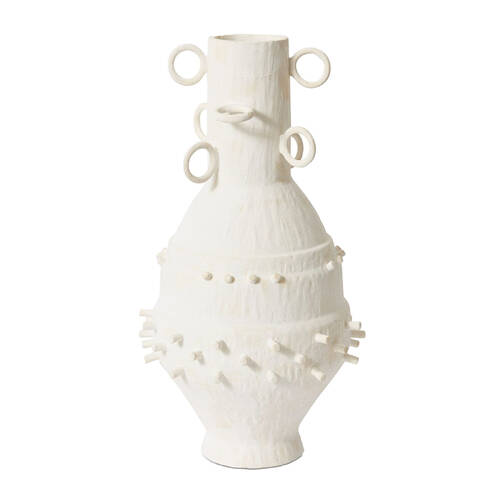 E Style Denji Vessel Porcelain Flower Vase Home Decor 49cm - White