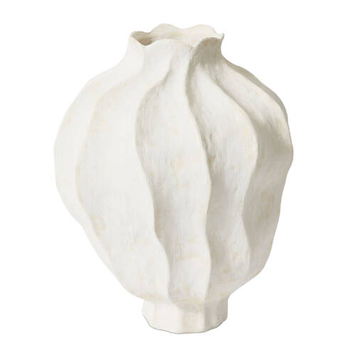 E Style Issey Vessel Porcelain Flower Vase Home Decor 37cm - White