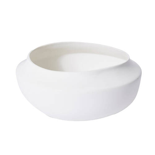 E Style Nakano Wide Ceramic Decorative Bowl 32cm - White