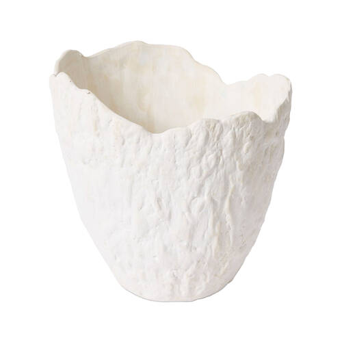 E Style Pandya Vessel Porcelain Flower Vase Home Decor 27cm - Ivory