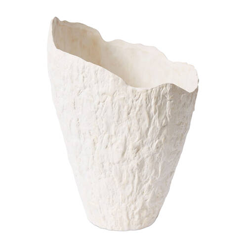 E Style Pandya Vessel Porcelain Flower Vase Home Decor 43cm - Ivory