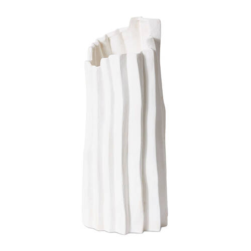 E Style Phenyo Vessel Porcelain Flower Vase Home Decor 49cm - Ivory