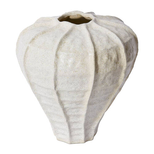 E Style Mahari Porcelain Flower Vase Home Decor 22cm - Natural