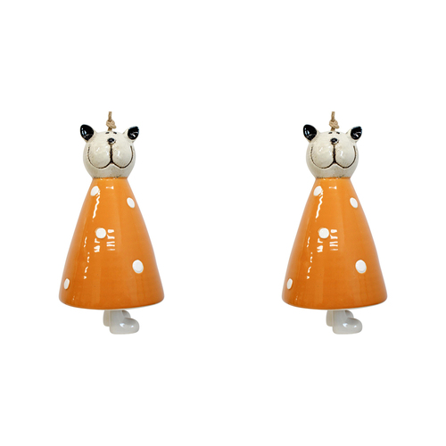 2PK LVD Chime Missy Cat Decorative Sculpture Home/Lounge Decor
