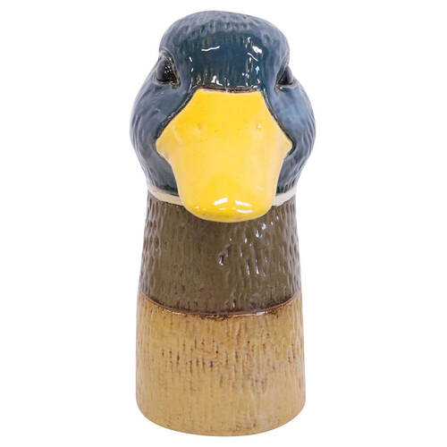 LVD Mallard Ceramic Duck Flower Vase Decor 16x22cm