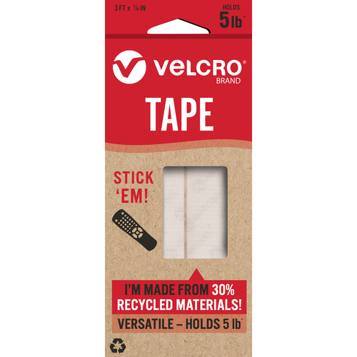 Velcro Eco Collection Stick On Hook & Loop Tape 91.4cm x 22mm