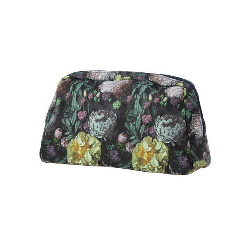 Bramble Bay Vintage Floriade Emerald Botanica Wash Cosmetic Bag Travel