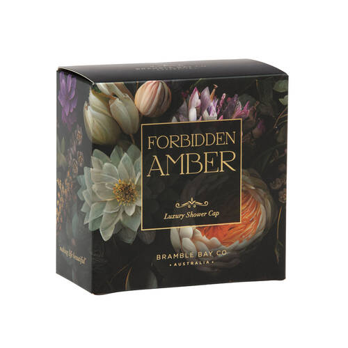 Bramble Bay Vintage Floriade Forbidden Amber Shower Cap Reusable