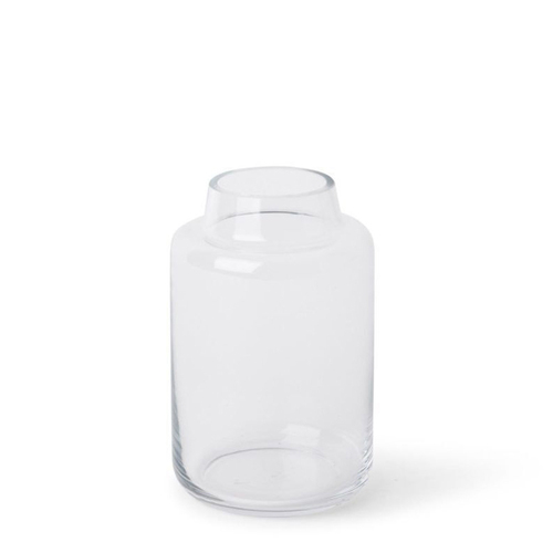 2PK E Style 16cm Glass Tillie Flower Vase Decor - Clear