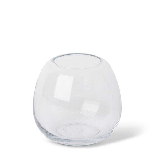 2PK E Style 12cm Glass Alma Flower Vase Decor - Clear